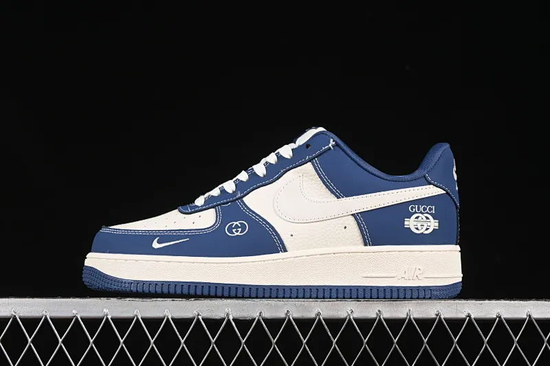 All categories Nk Air Force 1 Air Force series Nk Air Force 1 Low Air Force low-top Nike Air Force 1'07 Low Gucci joint Haitao blue Air Force 1 low-top casual sneakers KK1988-085
